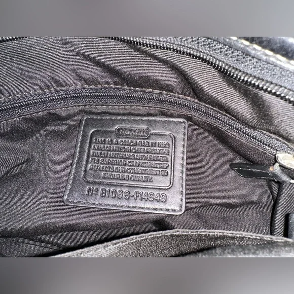 Coach black and gray shoulder bag - Picture 10 of 12